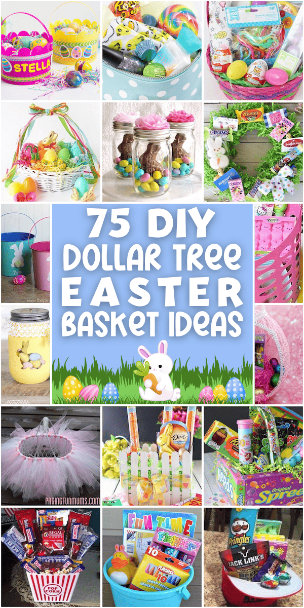 Dollar Store DIY Easter Baskets