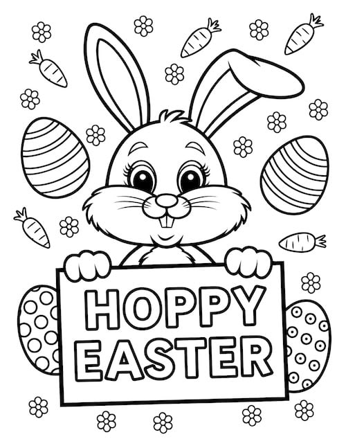 Hoppy Easter sign