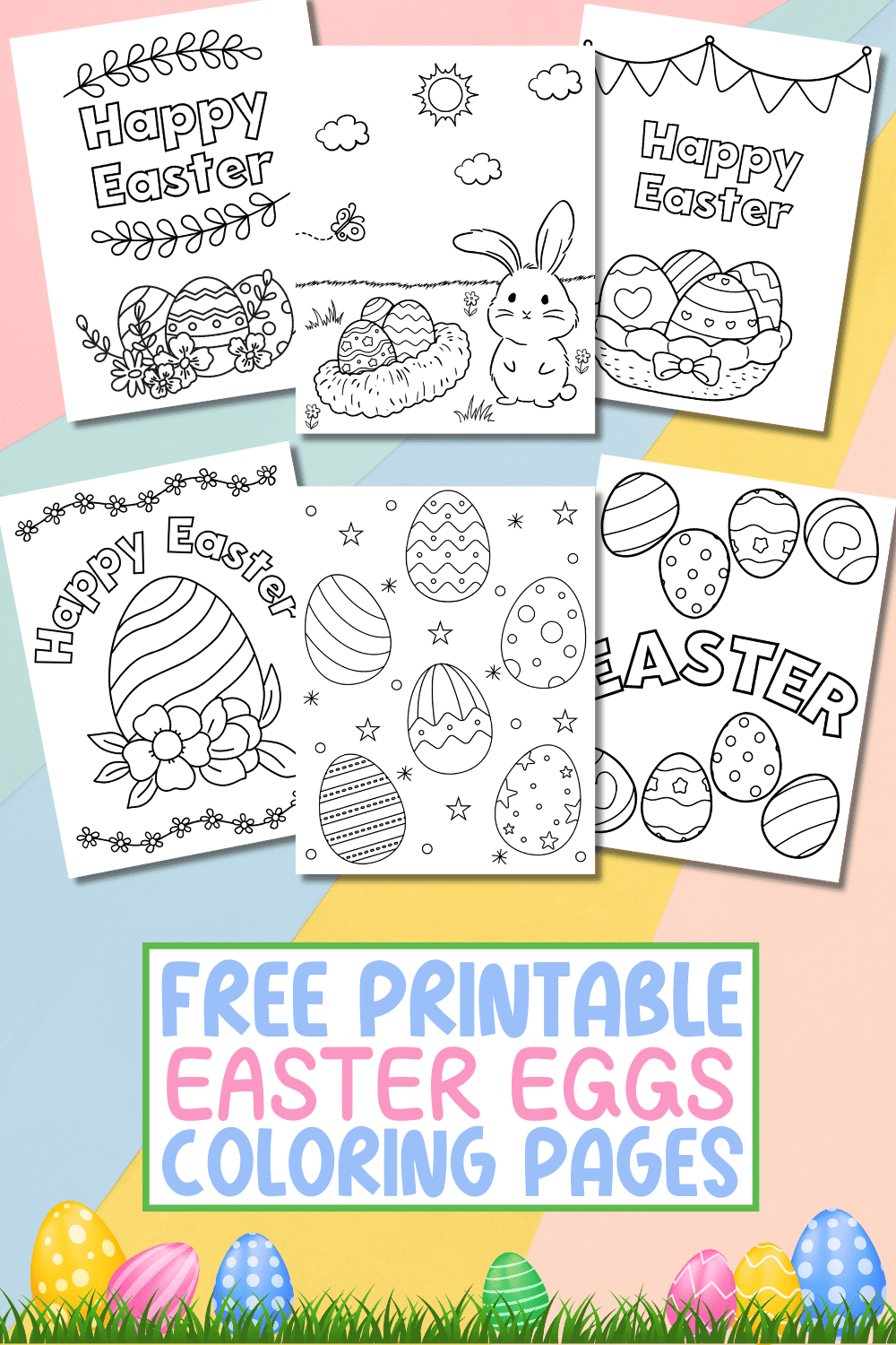 Free Printable Easter Egg Coloring Pages for Kids