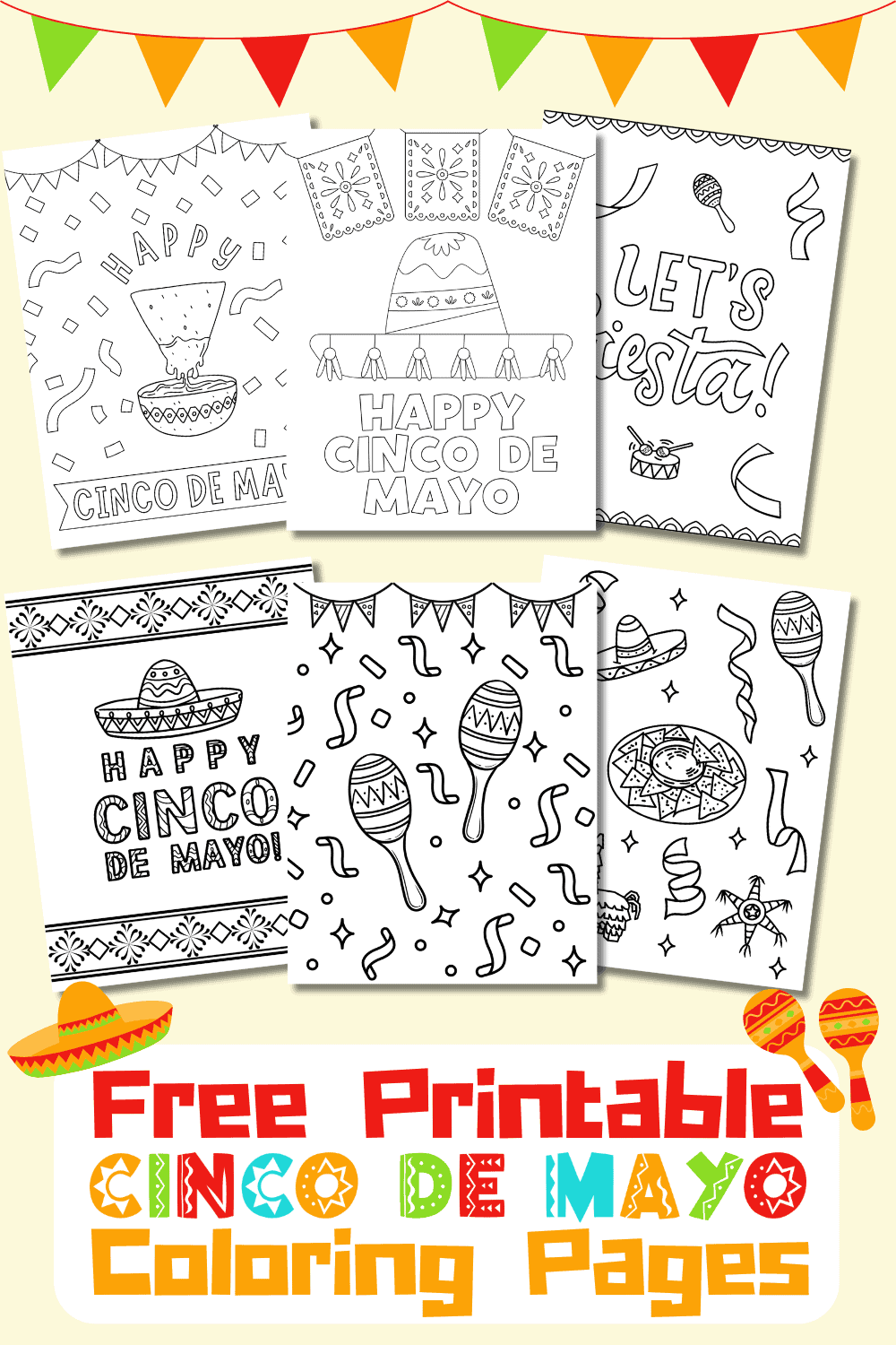 free printable Cinco De Mayo coloring pages
