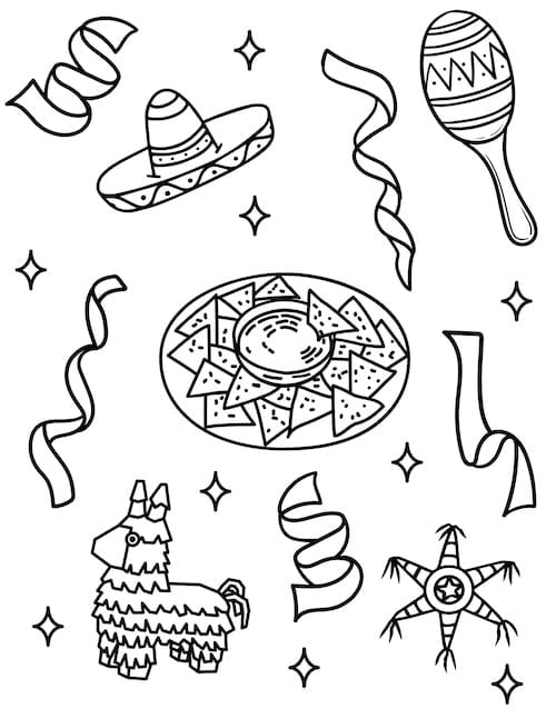 cinco de mayo coloring page