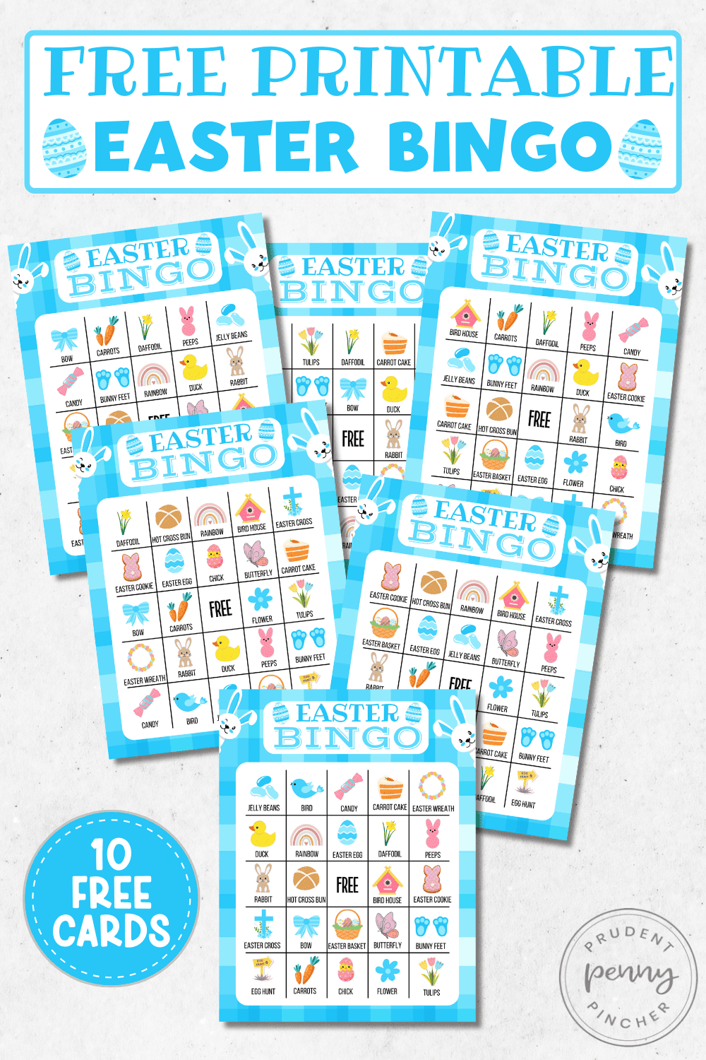 free easter bingo game cards printables