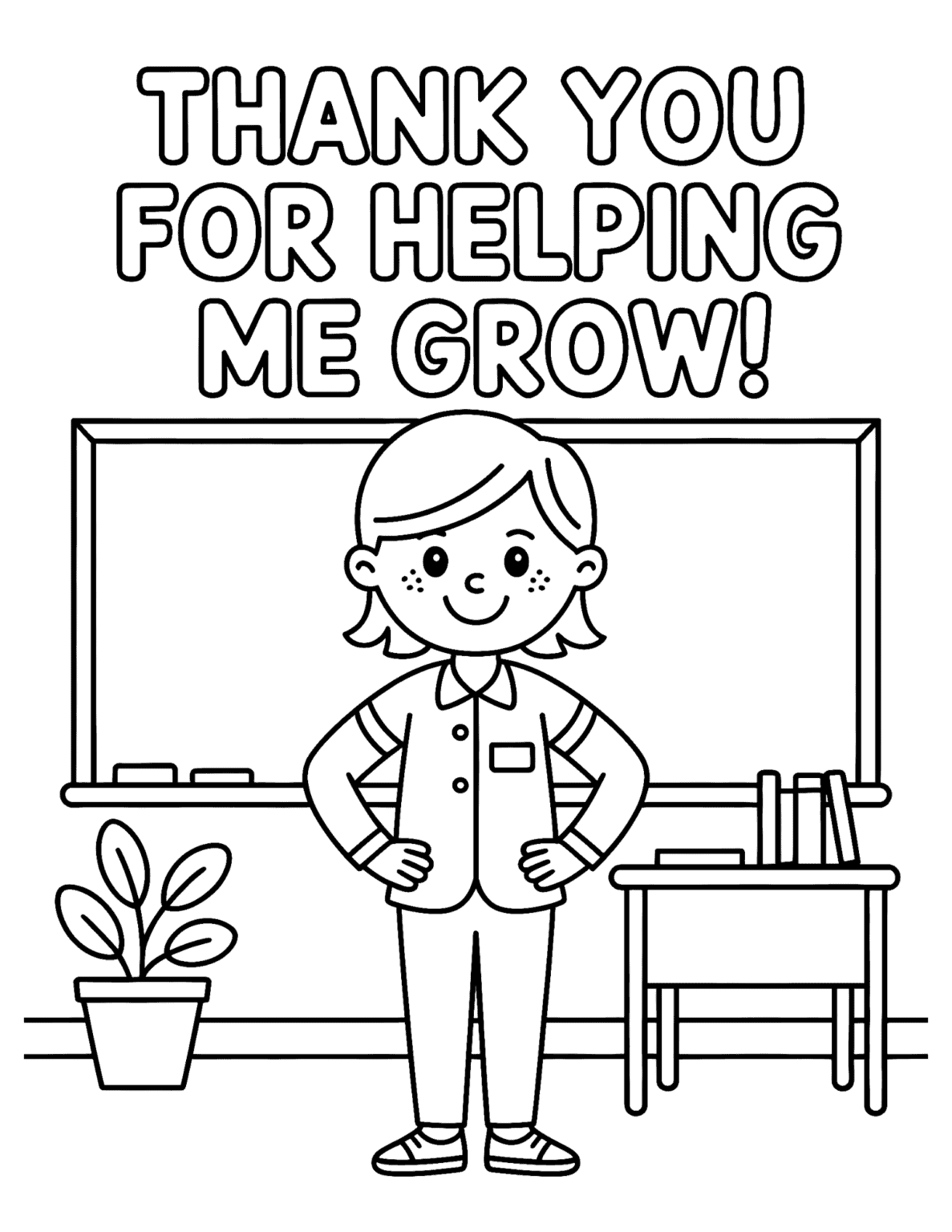Free Printable Teacher Appreciation Coloring Pages for Kids - Prudent ...