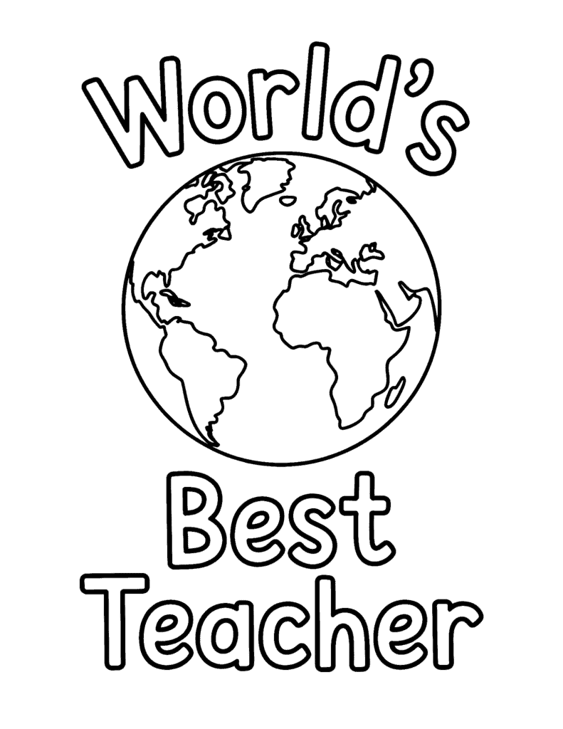 Free Printable Teacher Appreciation Coloring Pages for Kids - Prudent ...