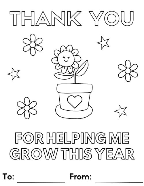 thank you for helping me grow coloring page