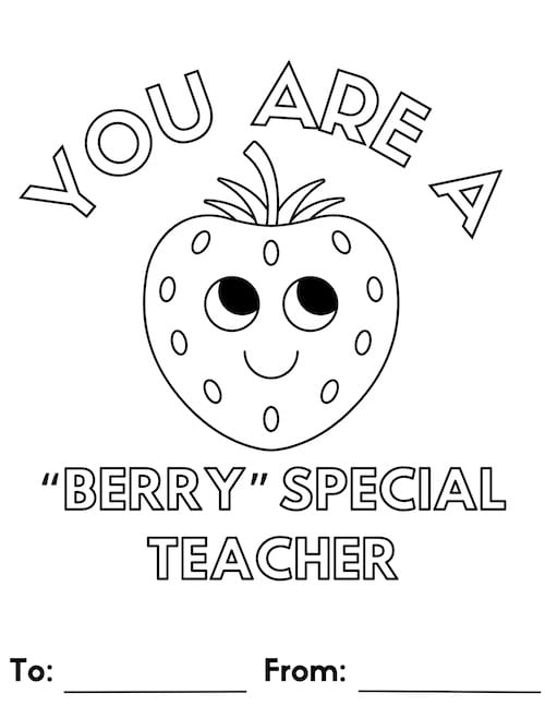 you are a berry special teacher