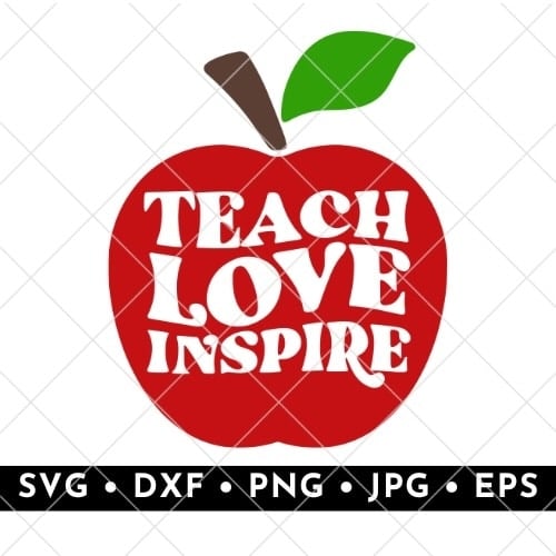 teach love inspire apple