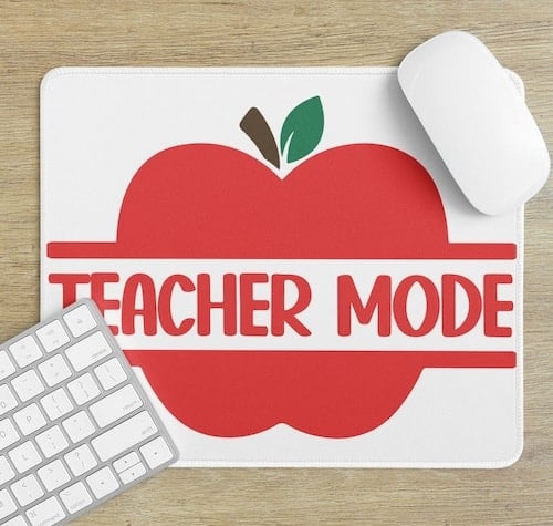 teacher apple mousepad