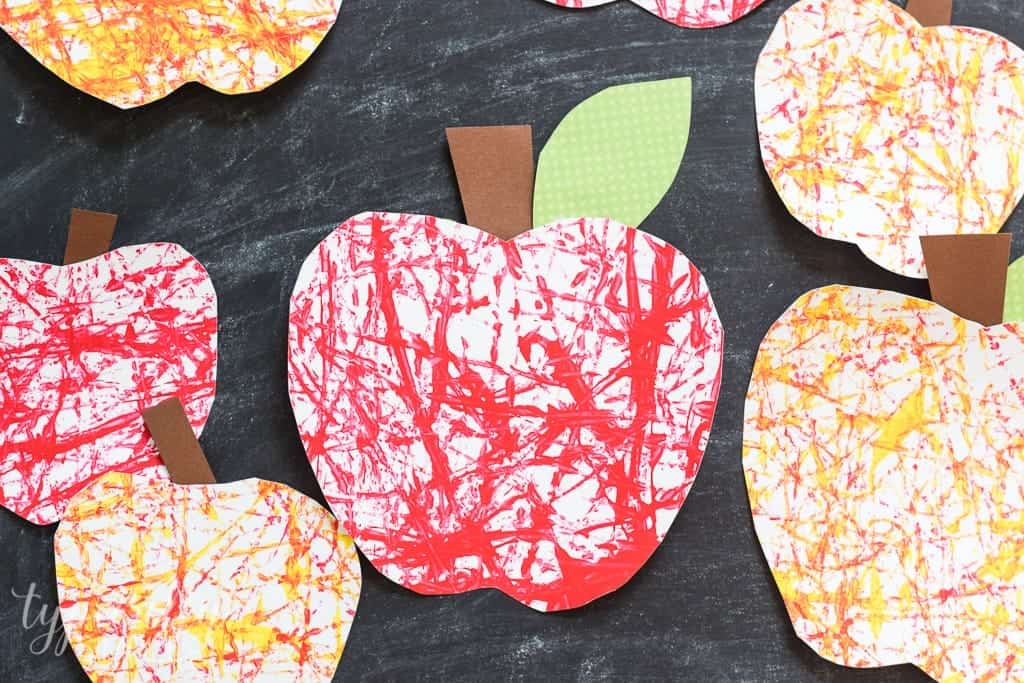 Marble Painting Apples