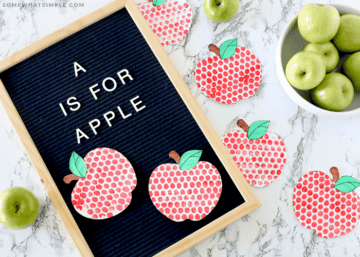 25 Fun and Easy Apple Crafts for Kids - Prudent Penny Pincher