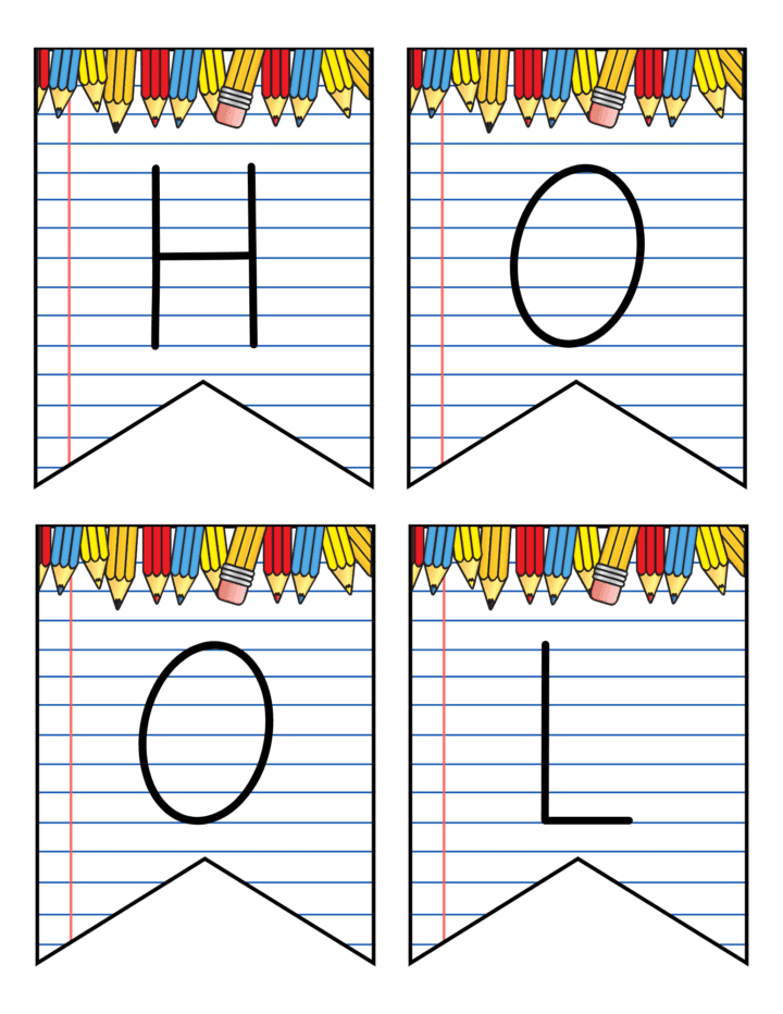 Free Printable Back to School Banner Decoration - Prudent Penny Pincher