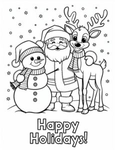 30 Free Printable Reindeer Coloring Pages for Kids - Prudent Penny Pincher