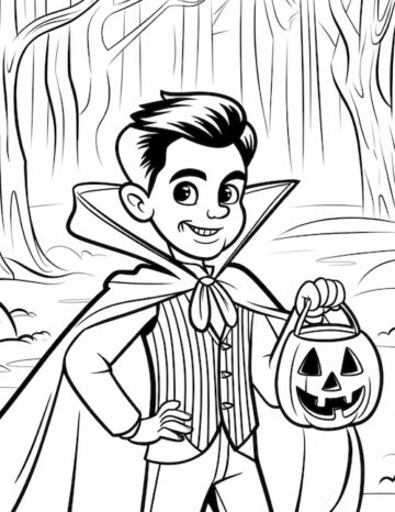 25 Free Printable Vampire Coloring Pages - Prudent Penny Pincher