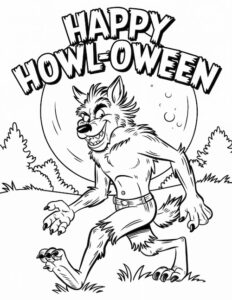 25 Free Printable Werewolf Coloring Pages - Prudent Penny Pincher