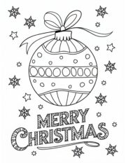 40 Free Printable Christmas Ornament Coloring Pages for Kids - Prudent ...
