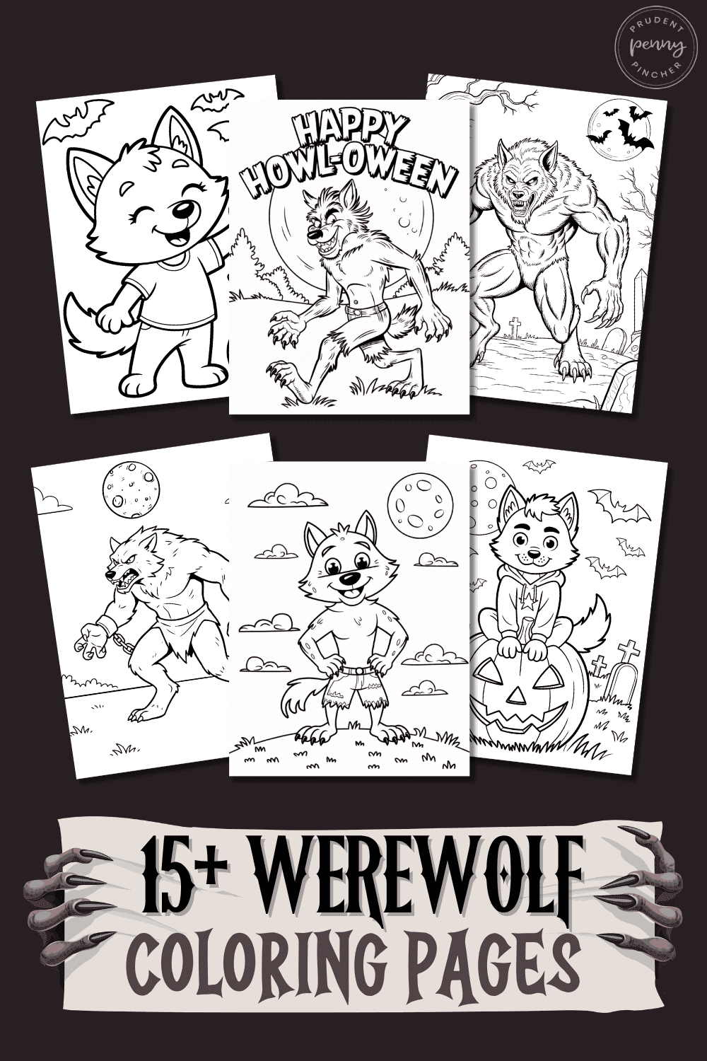 free printable werewolf coloring pages