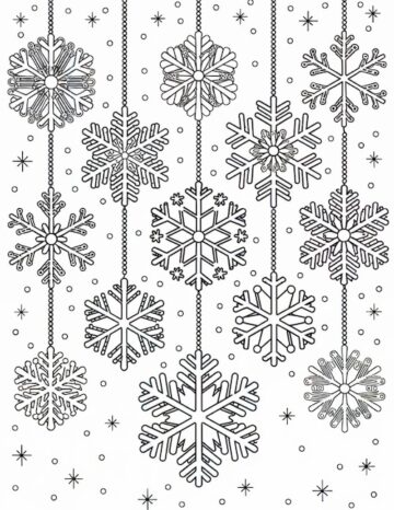 35 Free Printable Snowflake Coloring Pages for Kids - Prudent Penny Pincher
