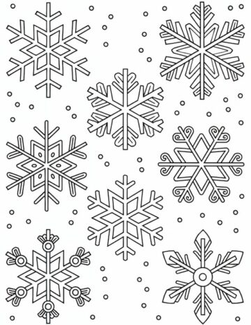 35 Free Printable Snowflake Coloring Pages for Kids - Prudent Penny Pincher