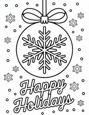 35 Free Printable Snowflake Coloring Pages for Kids - Prudent Penny Pincher