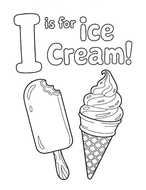 I is for ice cream