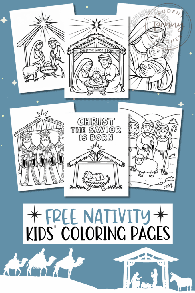 Free Printable Nativity Coloring Pages for Kids - Prudent Penny Pincher