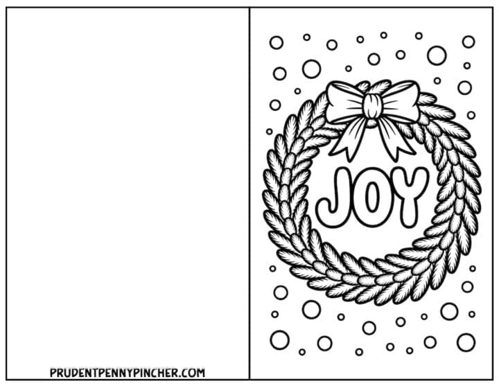 Free Printable Christmas Cards for Kids to Color - Prudent Penny Pincher