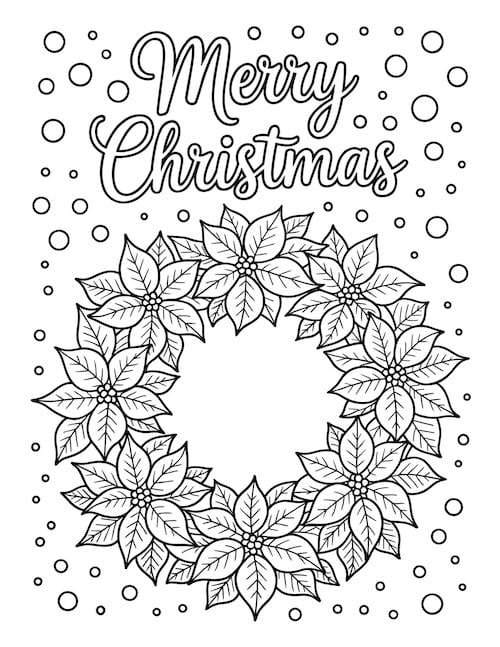 Poinsettia wreath 