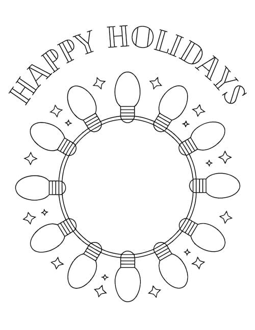 String-light wreath