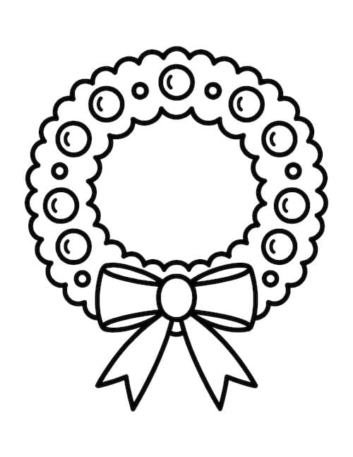 Ultra-simple bubble wreath and bow