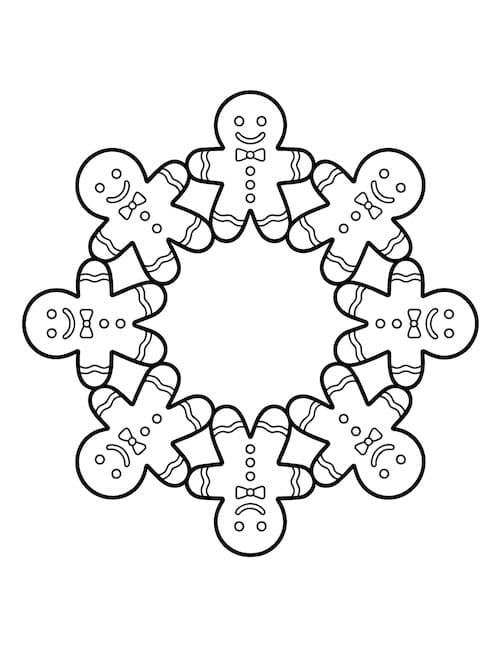 Gingerbread cookie wreath