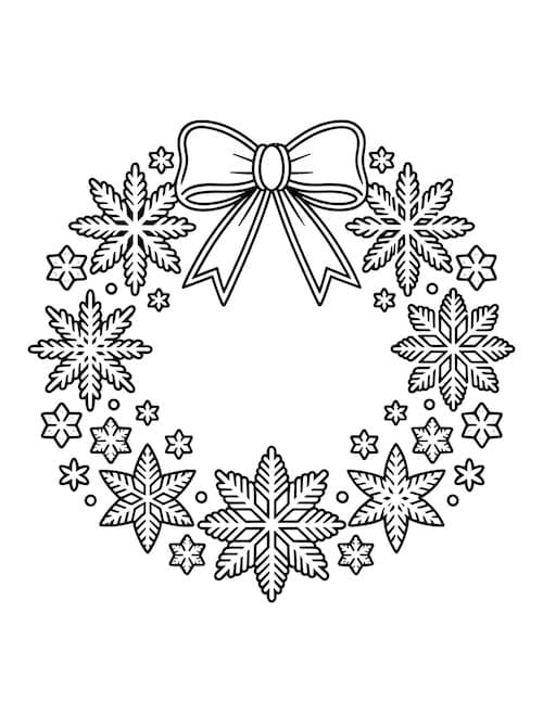 Snowflake wreath