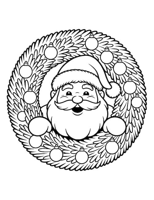 Santa wreath