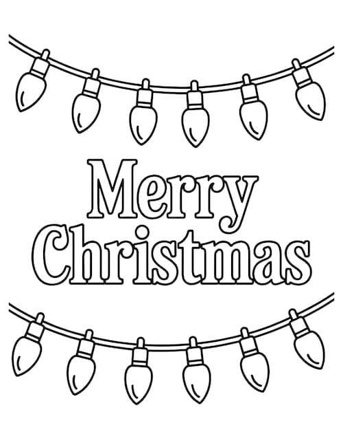 Merry Christmas Light Banner