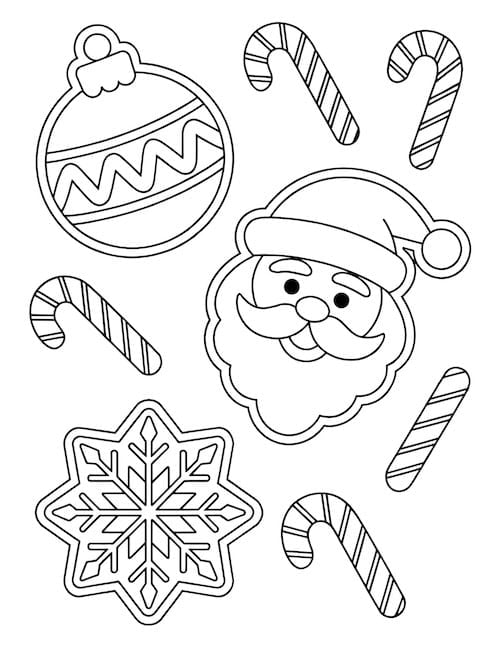 Santa and Candy Cane Cookies