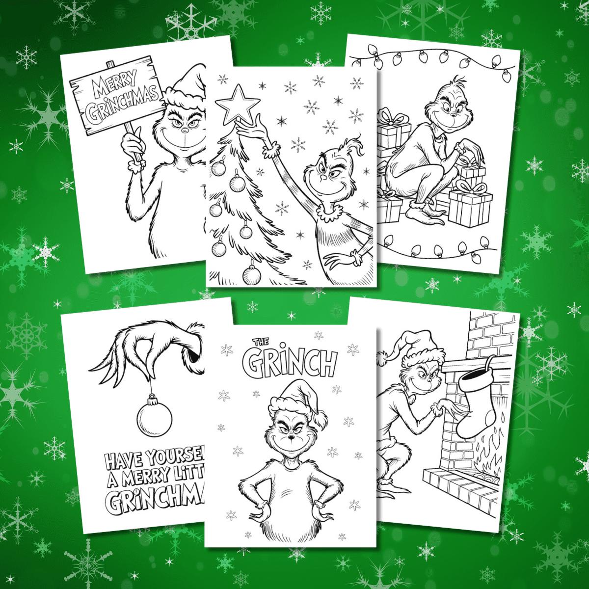 grinch coloring pages