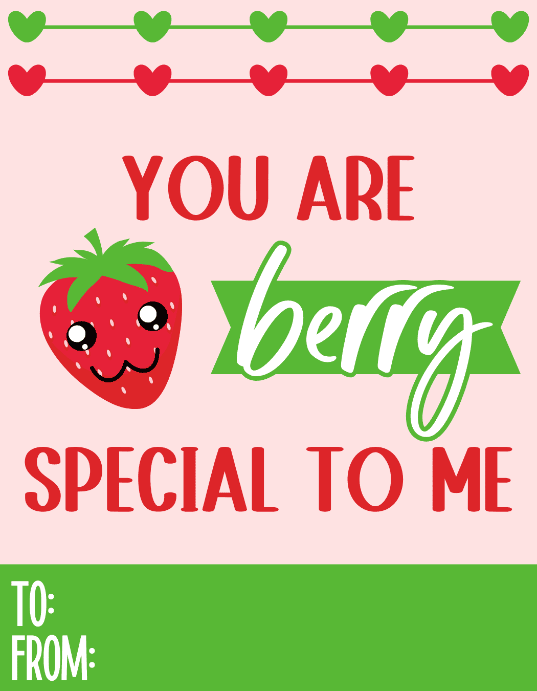 kawaii Strawberry card