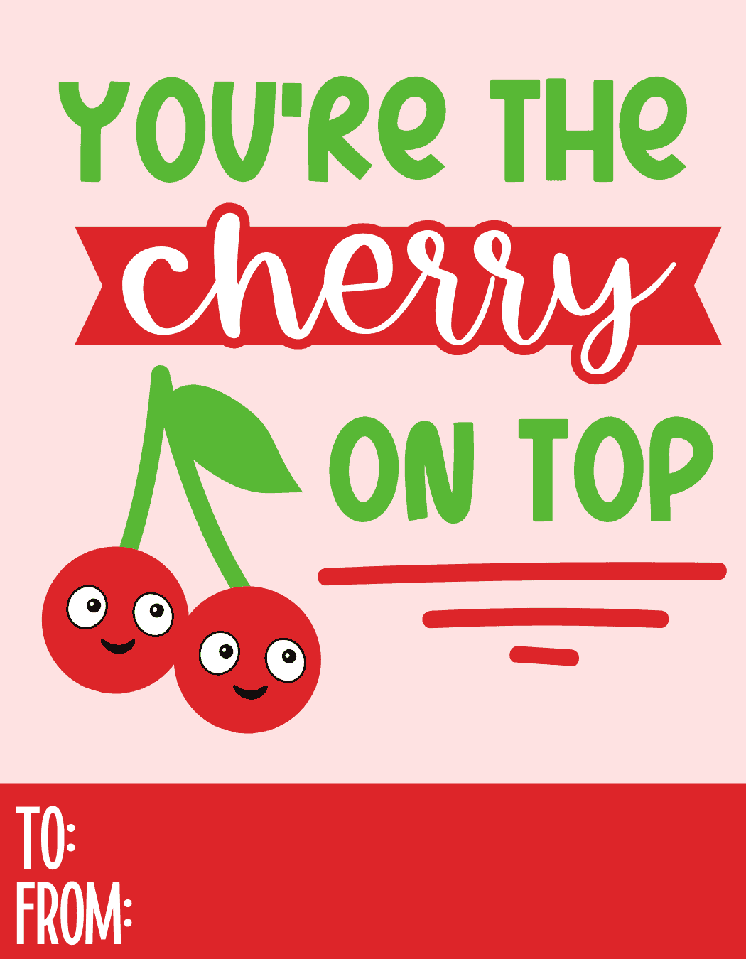 Cute twin cherries Valentine