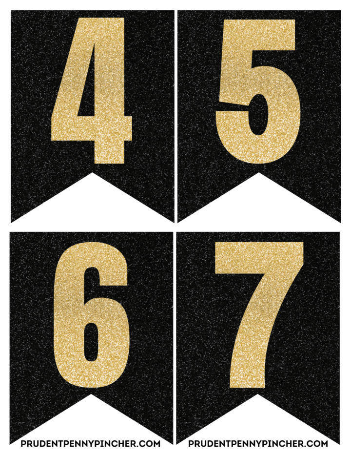 Free Printable Happy New Year’s Eve Banner for 2026 - Prudent Penny Pincher