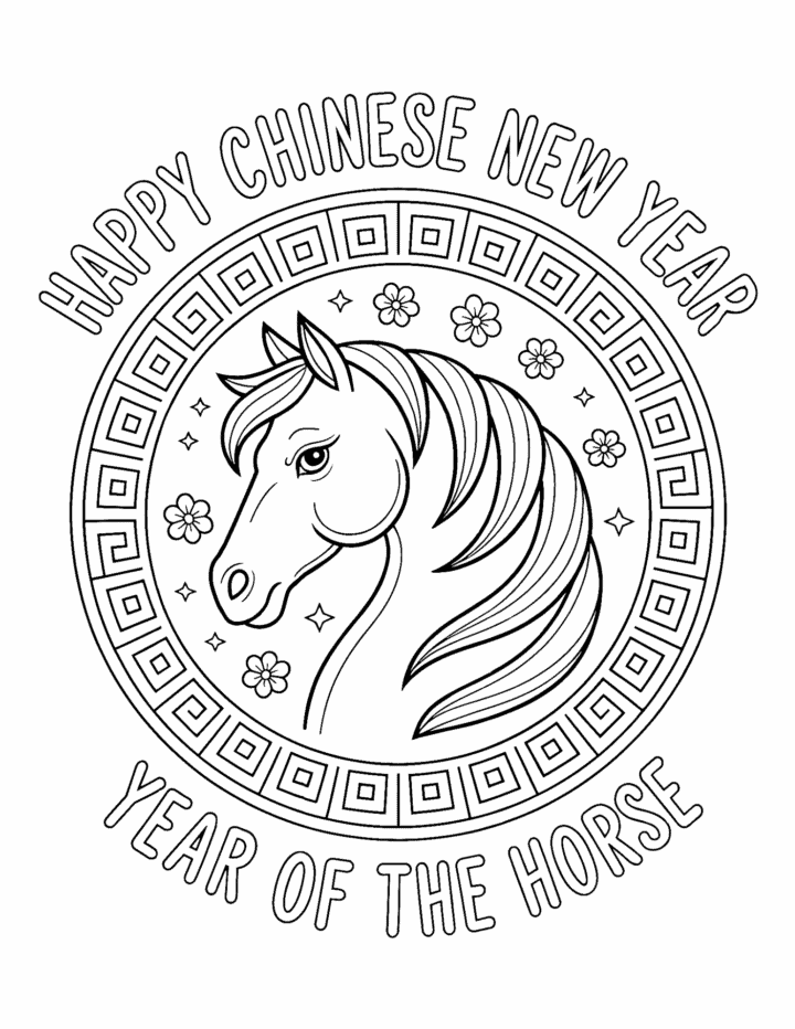 Free Printable Chinese New Year Coloring Pages for 2026 - Prudent Penny ...