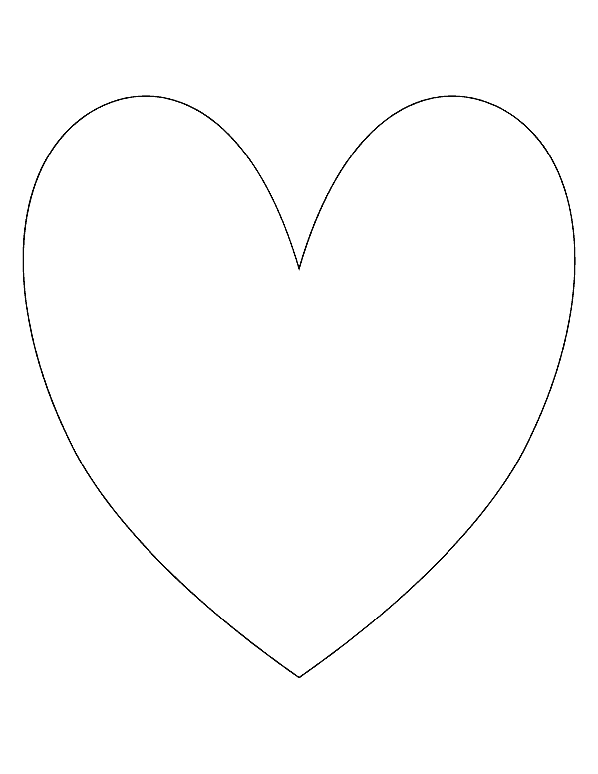 One giant heart outline