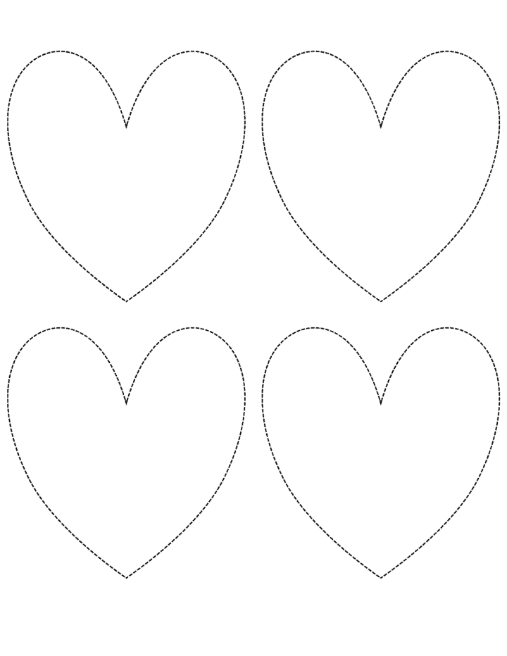 Free Printable Heart Templates for Kids - Prudent Penny Pincher