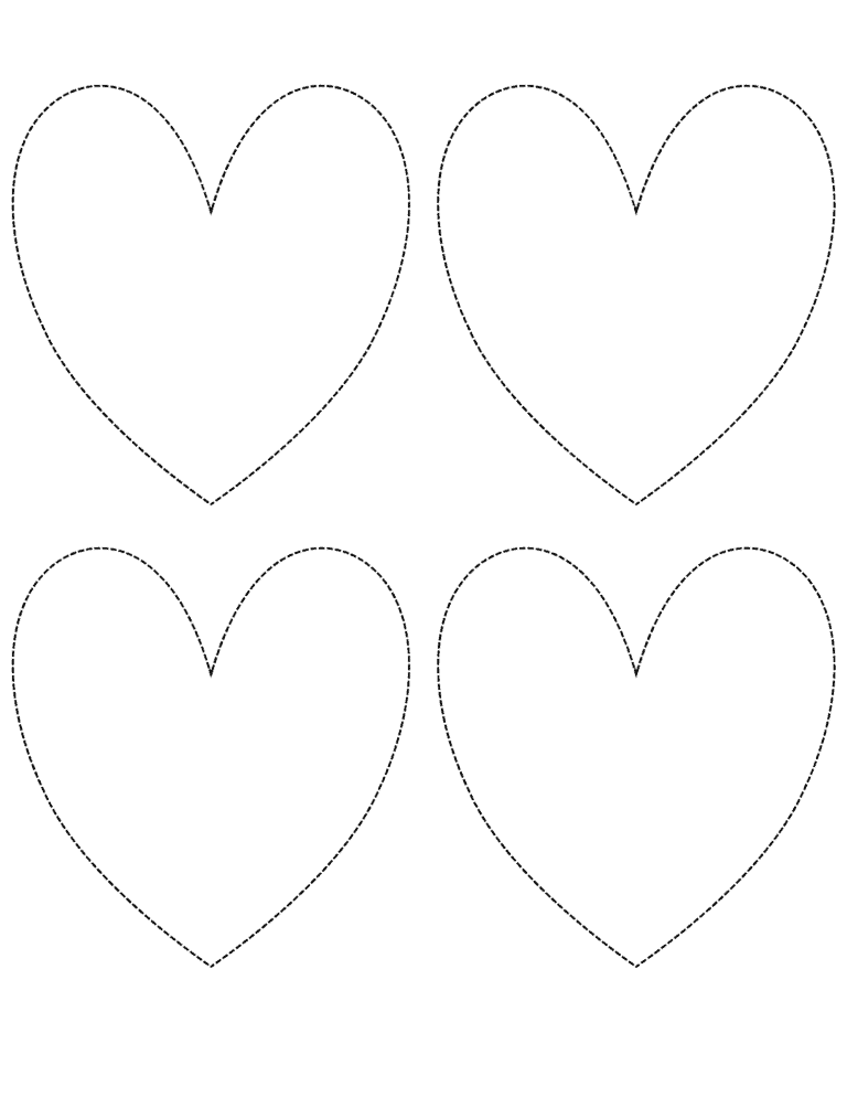 Free Printable Heart Templates for Kids - Prudent Penny Pincher