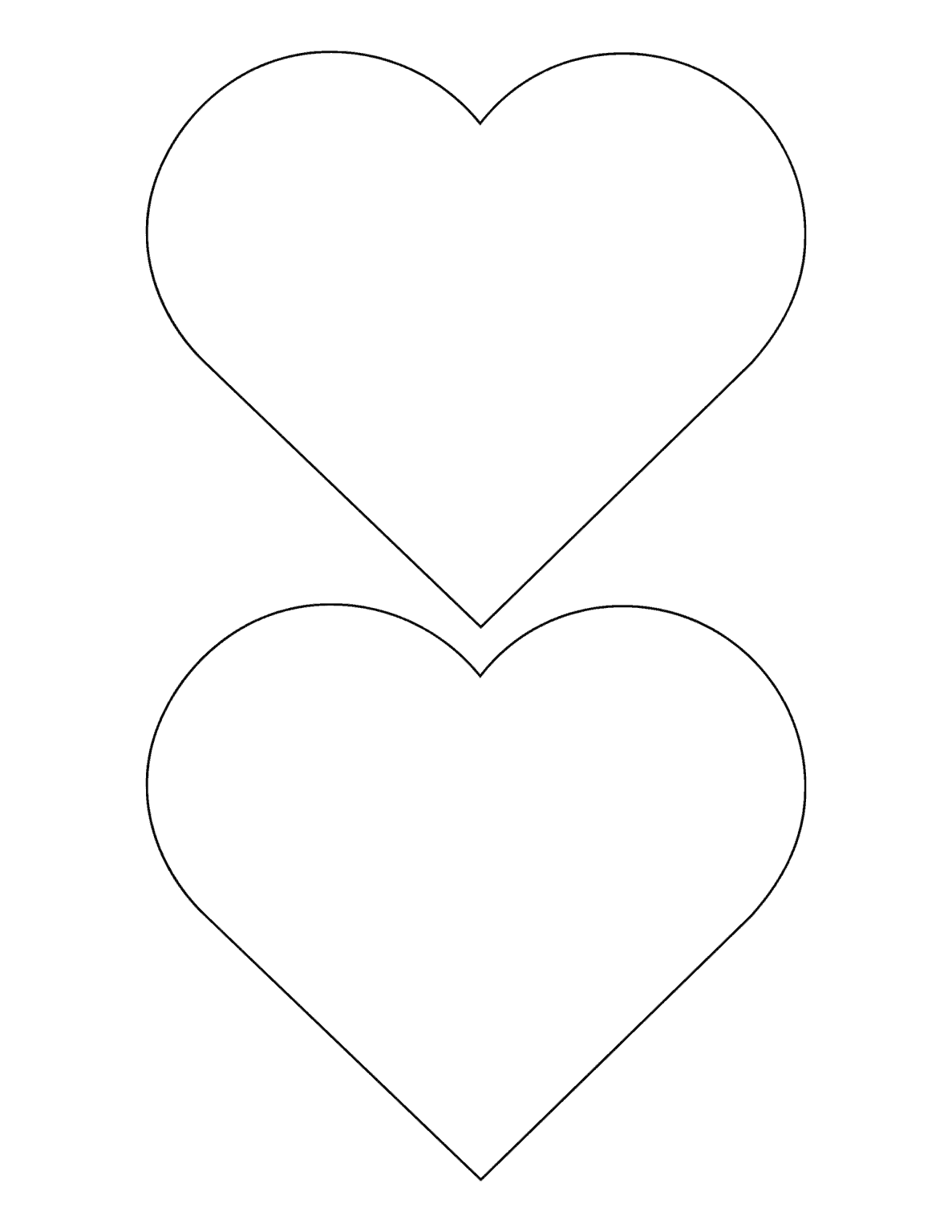 Free Printable Heart Templates for Kids - Prudent Penny Pincher