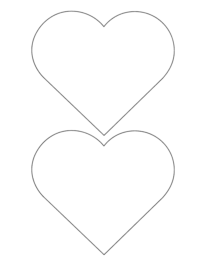 Free Printable Heart Templates for Kids - Prudent Penny Pincher