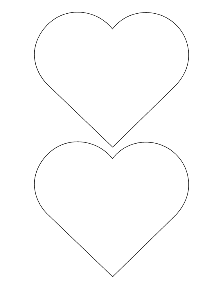 Free Printable Heart Templates for Kids - Prudent Penny Pincher