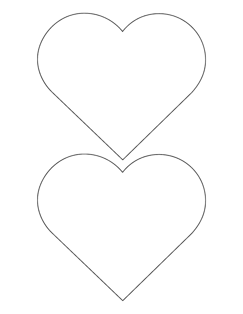 Free Printable Heart Templates for Kids - Prudent Penny Pincher