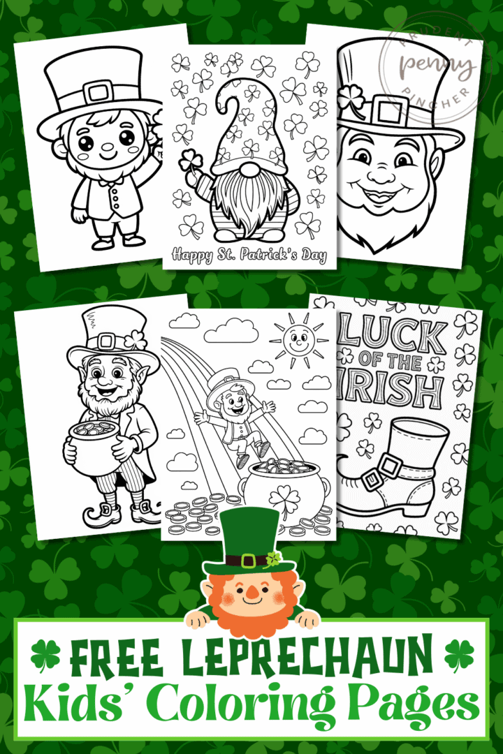 Free Printable Leprechaun Coloring Pages for Kids - Prudent Penny Pincher