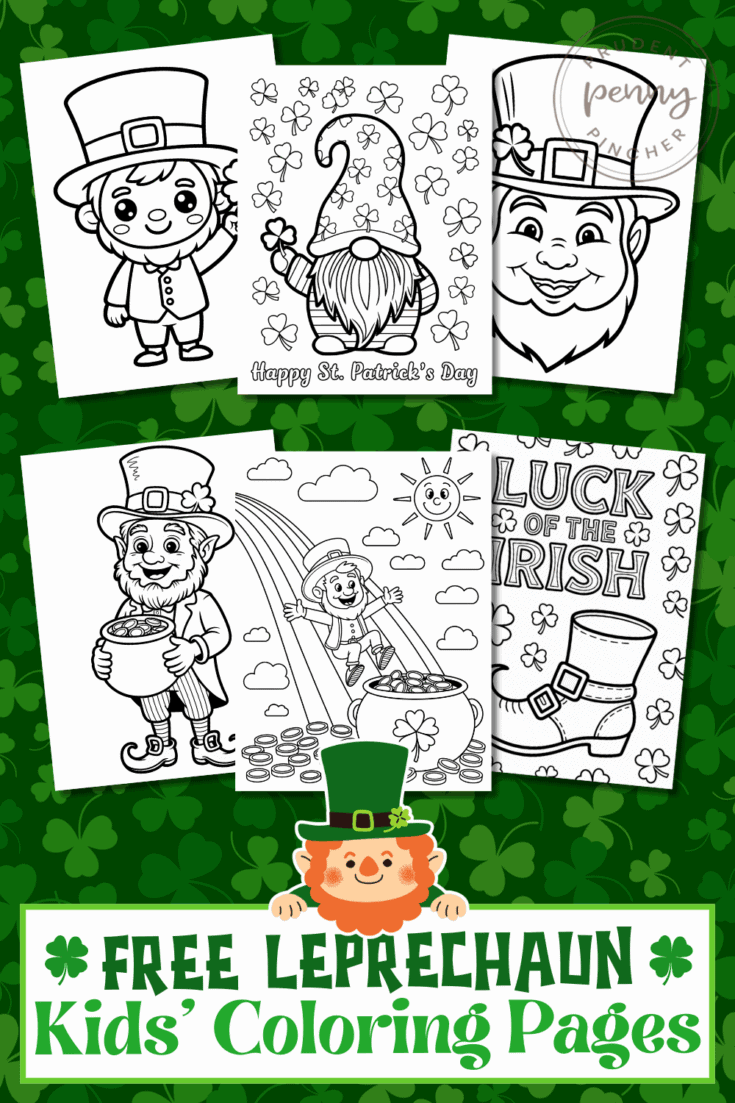 Free Printable Leprechaun Coloring Pages for Kids - Prudent Penny Pincher