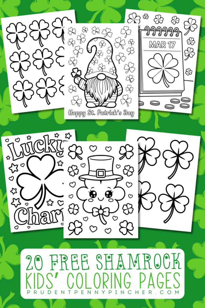 Free Printable Shamrock Coloring Pages for Kids - Prudent Penny Pincher