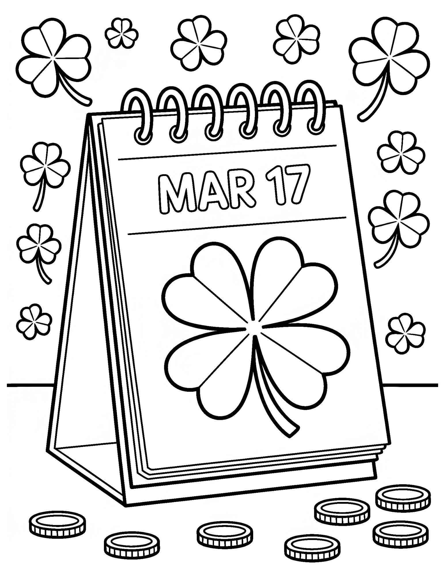 March 17 Calendar Page